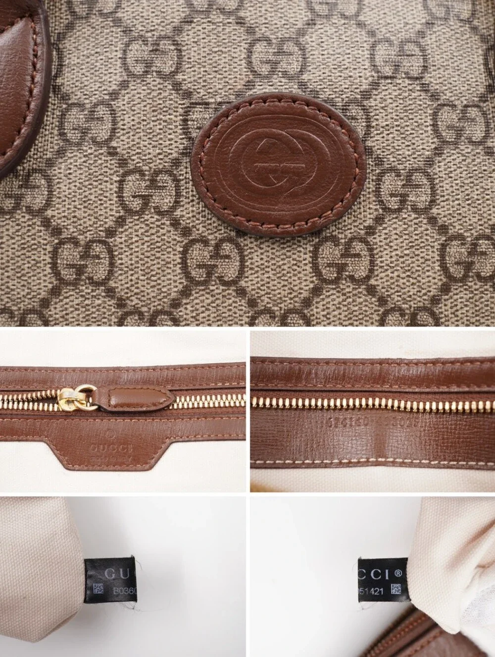 CO32 💟 Gucci GG Supreme Interlocking G Business Case